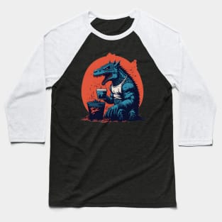 Retro Godzilla Baseball T-Shirt